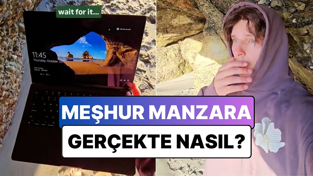 Masaüstü Duvar Kağıdındaki Meşhur Manzaranın Gerçek Hali Görenleri Büyüledi