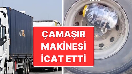 Bursa’da Tır Lastiğinde Kendi İmkanları ile Çamaşır Makinesi Yaratan Tır Şoförü Gündem Oldu