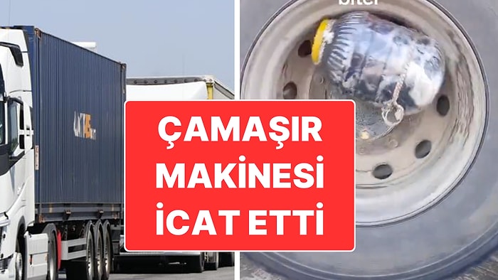 Bursa’da Tır Lastiğinde Kendi İmkanları ile Çamaşır Makinesi Yaratan Tır Şoförü Gündem Oldu