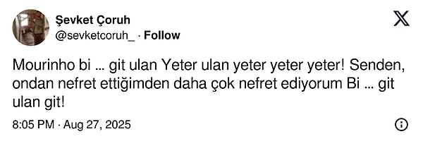 İşte o paylaşım: