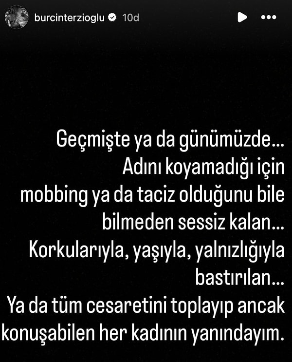 Burçin Terzioğlu, neredeyse partneri olacak Tayanç Ayaydın diziden çıkarılmadan önce bu açıklamayı yapıp takipten çıkmıştı.