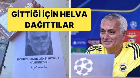 Kastamonu'da İki Fenerbahçe Taraftarı Mourinho'nun Gidişinin Ardından Helva Dağıttı