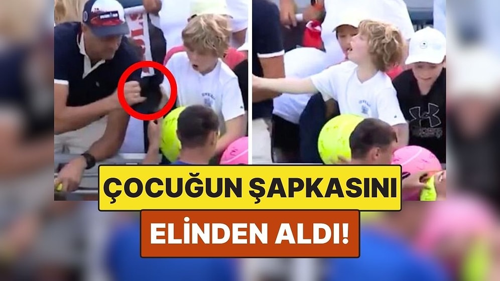 ABD'de Bir Çocuğun İmzalı Tenis Şapkasının Çalındığı Anlar Sosyal Medyada Gündem Oldu
