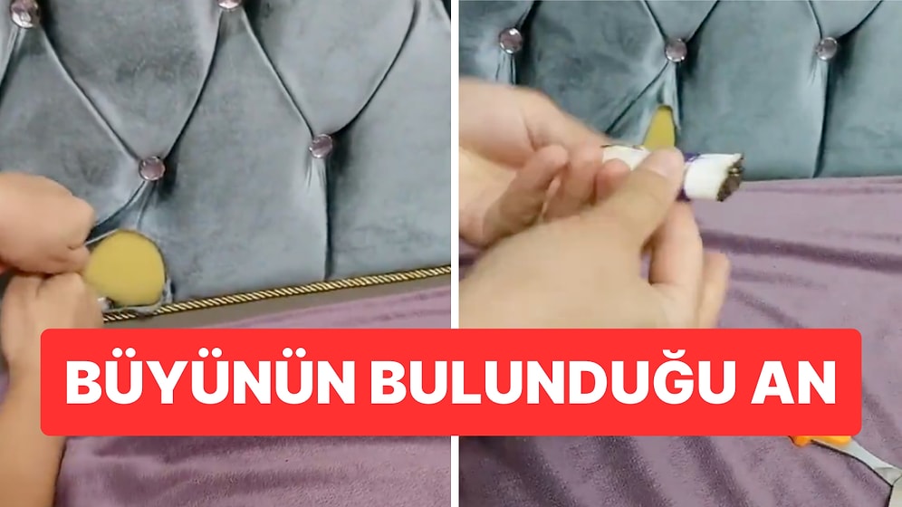 Koltuğunda Büyü Bulan Kişi, O Anları Videoya Aldı