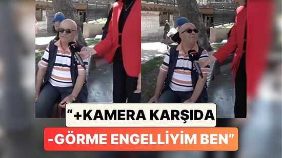 Bir Muhabir Röportaj Yaptığı Kişinin Görme Engelli Olduğunu Fark Edemeyince Ortaya İlginç Bir Diyalog Çıktı