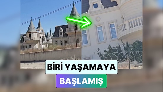 Bolu'da Yarım Kalan Hayalet Şatolar'dan Birinde Bir Vatandaşın Yaşamaya Başladığı Görüldü