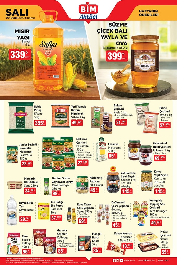 Balparmak Süzme Çiçek Balı Yayla ve Ova 850 gr 399 TL