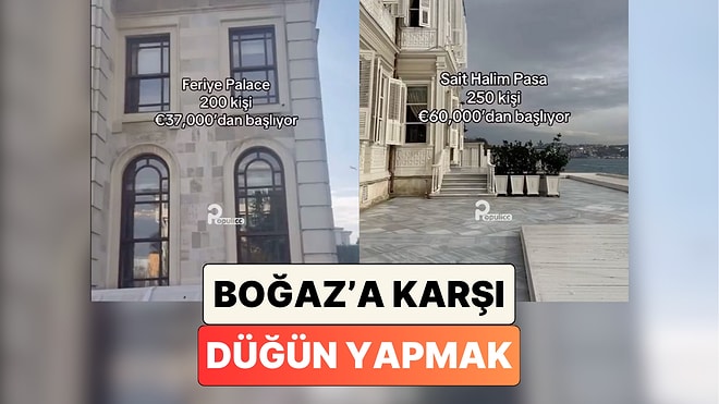Bunlar Nasıl Fiyatlar? İstanbul Boğazı'nda Bulunan Düğün Mekanlarının Ortalama Fiyatları Paylaşıldı