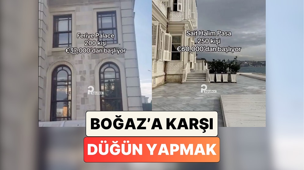 Bunlar Nasıl Fiyatlar? İstanbul Boğazı'nda Bulunan Düğün Mekanlarının Ortalama Fiyatları Paylaşıldı
