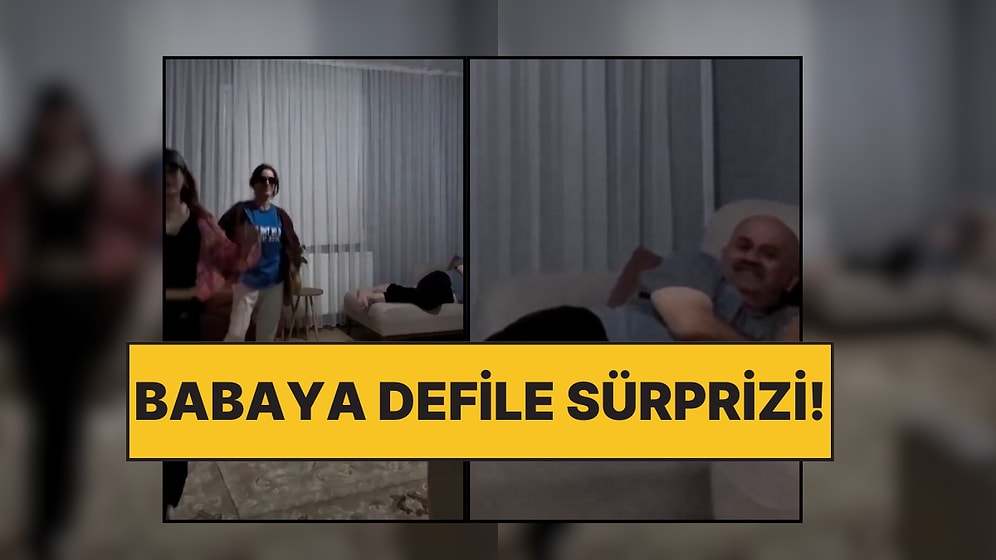 Üç Kız Kardeş, Gece Vakti Evde Yaptıkları Defileye Babalarının Verdiği Tepkiyi Paylaştı