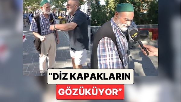 Sokak Röportajında Mikrofon Uzatılan Amca Muhabirin Şortunun Boyuna Tepki Gösterdi