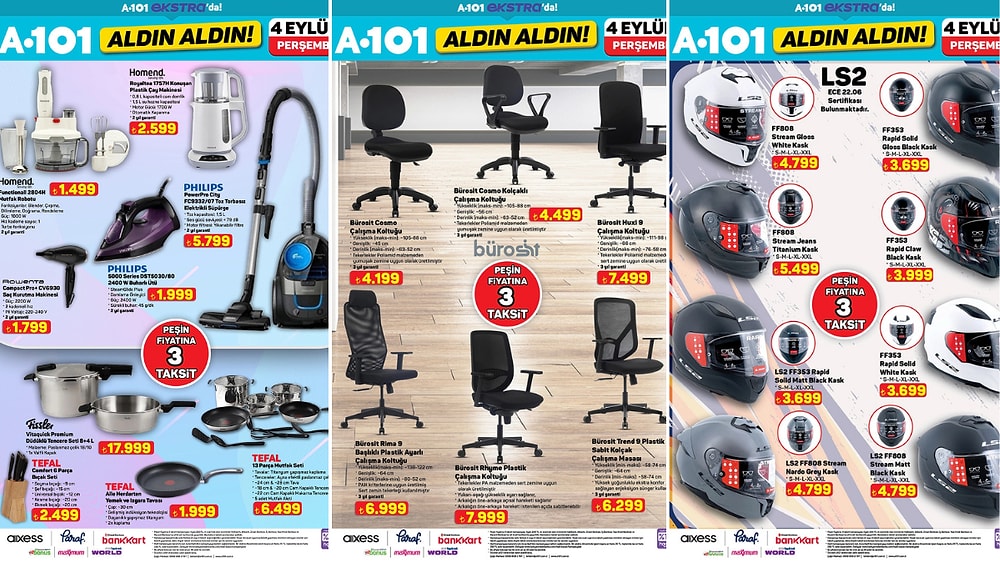A101'e Motosiklet Geliyor! 4 Eylül 2025 İnternete Özel Aldın Aldın Kataloğu