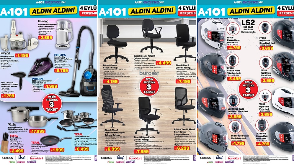 A101'e Motosiklet Geliyor! 4 Eylül 2025 İnternete Özel Aldın Aldın Kataloğu