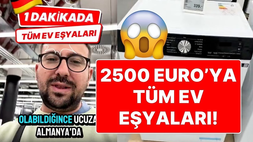 Almanya’da Yaşayan Bir Türk’ün 2500 Euro’ya Evini Döşediği Video Gündem Oldu