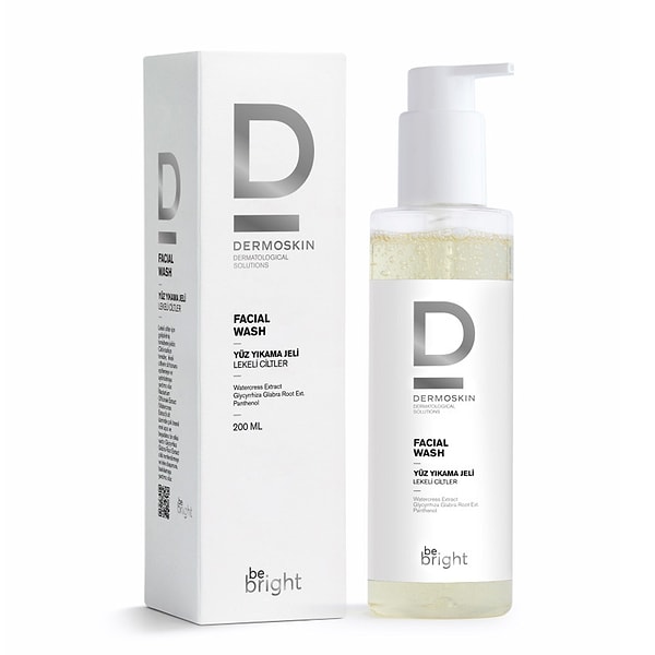 Dermoskin Be Bright Lekeli Ciltler için Yüz Yıkama Jeli
