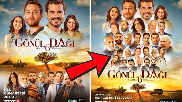 Hazal Çağlar'ın siteminin ardından Gönül Dağı, yeni bir afiş yayınladı. Fakat bu defa afiş tam 28 kişilik!