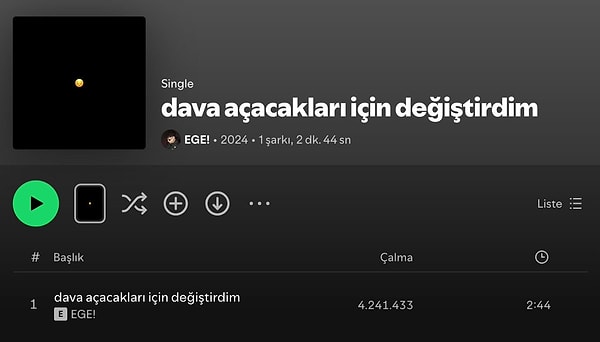 O mesajların ardından Ege, "tara tokel" isimli şarkının adını "dava açtıkları için değiştirdim" olarak değiştirdi.