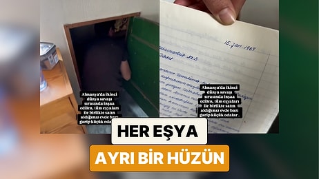 Almanya'da 2. Dünya Savaşı Sırasında İnşa Edilen Evi Satın Alan Aile Evden Çıkan İlginç Eşyaları Paylaştı