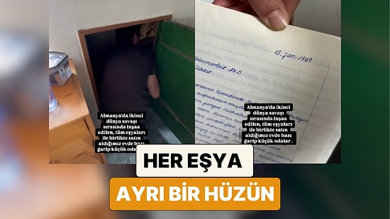 Almanya'da 2. Dünya Savaşı Sırasında İnşa Edilen Evi Satın Alan Aile Evden Çıkan İlginç Eşyaları Paylaştı