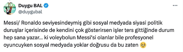İlkin Aydın’ın bu paylaşımına eski voleybolcu ve eski Survivor yarışmacısı olan Duygu Bal’dan tepki geldi.