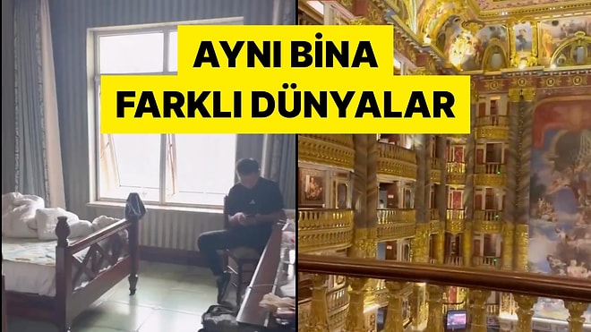 Bir Gezgin Çin'de Kaldığı Otelin Lobisi ve Odalarının Farkını Gösterdi