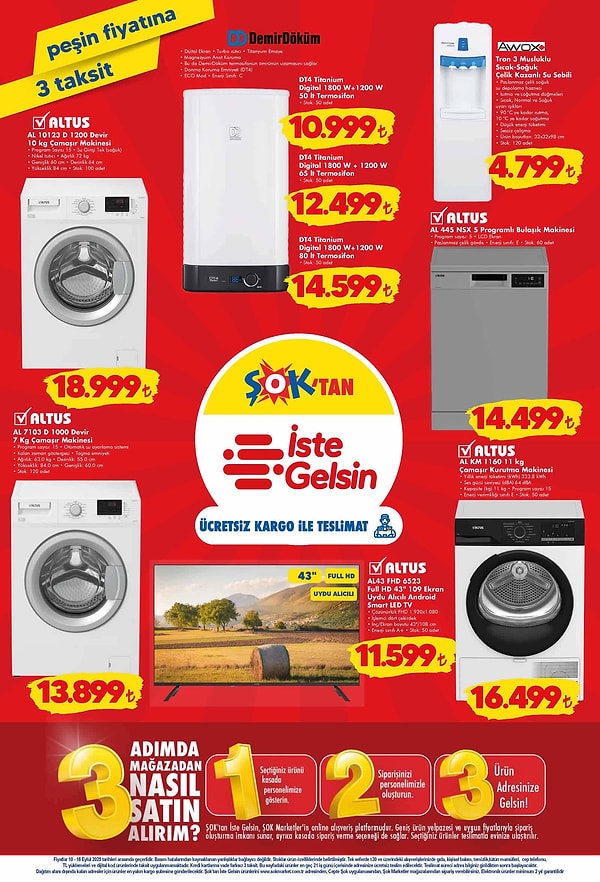 DemirDöküm DT4 Titanium Digital 50 LT Termosifon 10.999 TL