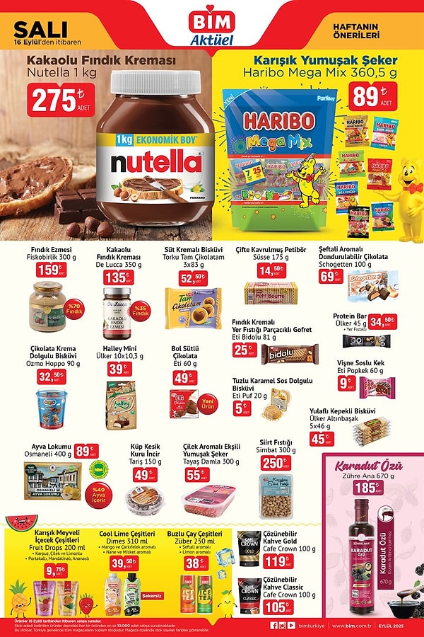 Nutella Kakaolu Fındık Kreması 1 Kg 275 TL