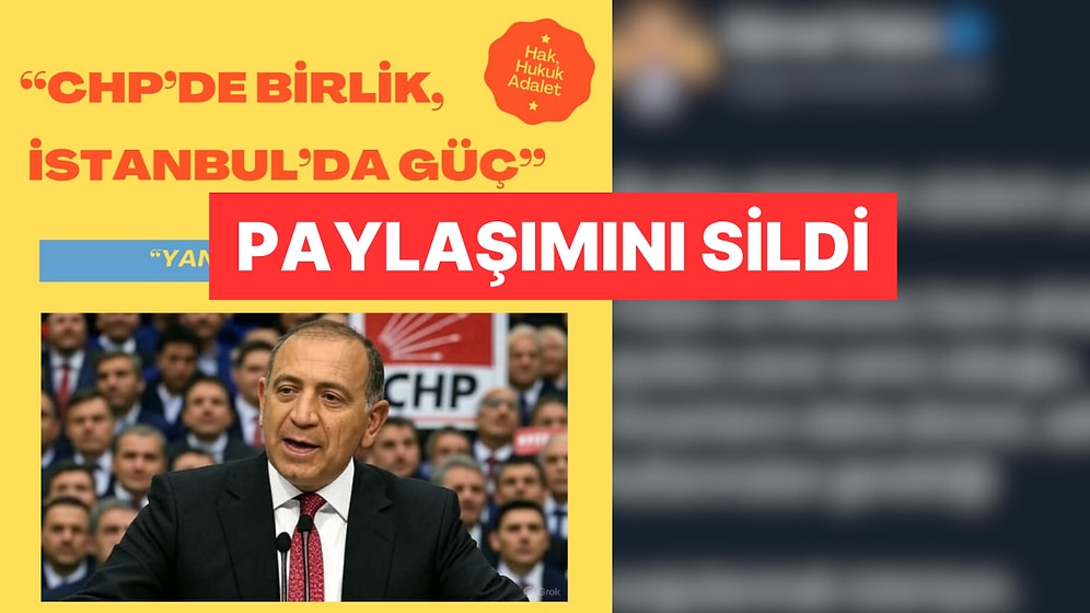 Gürsel Tekin'in Paylaşımını Yapay Zekaya Yaptırdığı Ortaya Çıktı