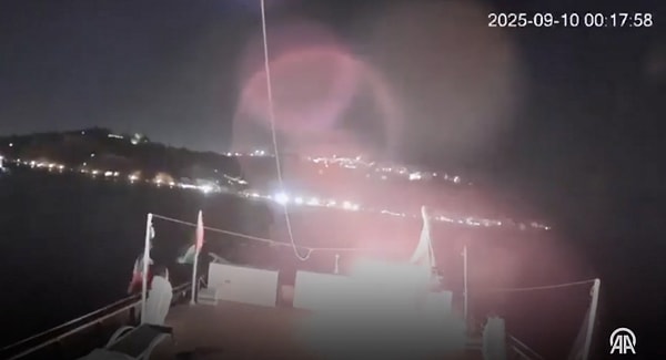 Küresel Sumud Filosu'ndaki gemiye dron saldırısı.