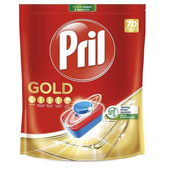 Pril Gold Bulaşık Makinesi Deterjanı, %40 indirimli fiyatıyla kaçırılmayacak bir fırsat!