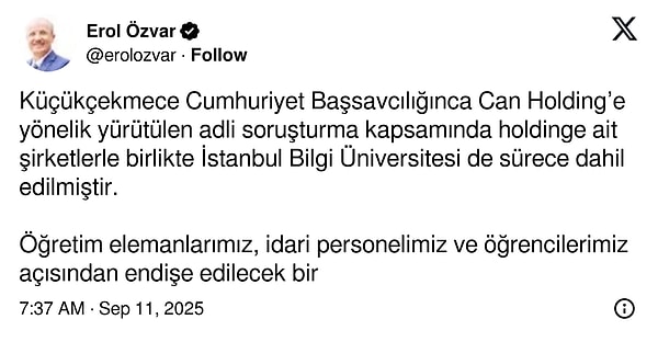 Bilgi Üniversitesi'nde eğitim devam edecek mi?