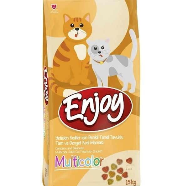 Enjoy Multi Color Tavuklu Yetişkin Kedi Maması
