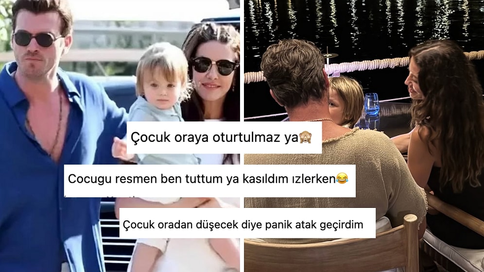 Kıvanç Tatlıtuğ ve Minik Klonu Kurt Efe'nin Tekne Pozu Yürekleri Ağza Getirdi!