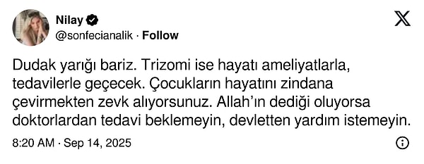 Tabii bu paylaşım çok konuşuldu.