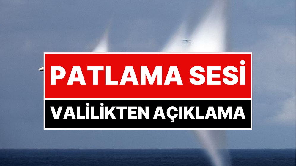 Elazığ’da Şiddetli Patlama Sesleri! Valilik Sebebini Açıkladı