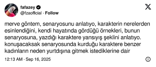 İşte o paylaşım: