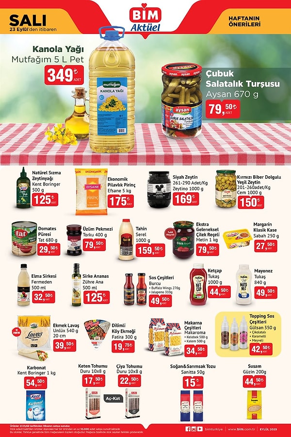 Mutfağım Kanola Yağı 5 L Pet 349 TL