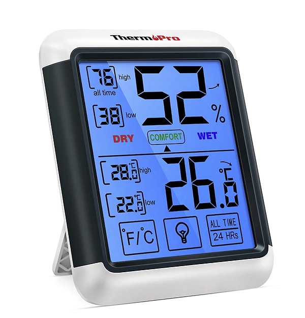 ThermoPro TP55 Dijital İç Mekan Higrometre Termometresi