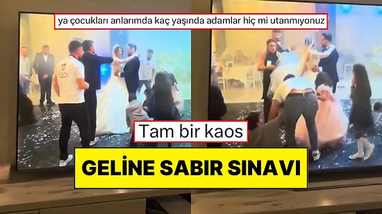 Gelin ve Damat Dans Ederken Para Toplamak İçin Piste Gelenlerin Yarattığı Kargaşa Sinirlerimizi Hoplattı