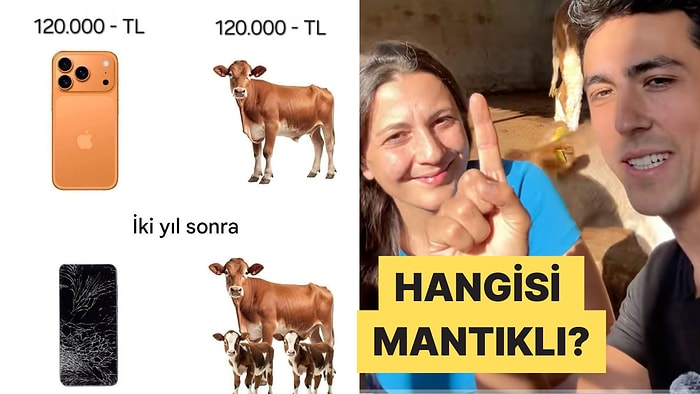 Hayvancılıkla Uğraşan Çift "Aynı Paraya iPhone 17 mi İnek mi?" Sorusunu Yanıtladı