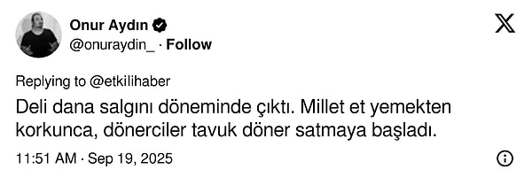 İnsanlar da tavuk dönerle nasıl tanıştıklarını anlattı;