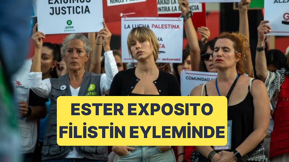 Ünlü Oyuncu Ester Exposito, İspanya'da Filistinli Çocuklar İçin Eyleme Katıldı