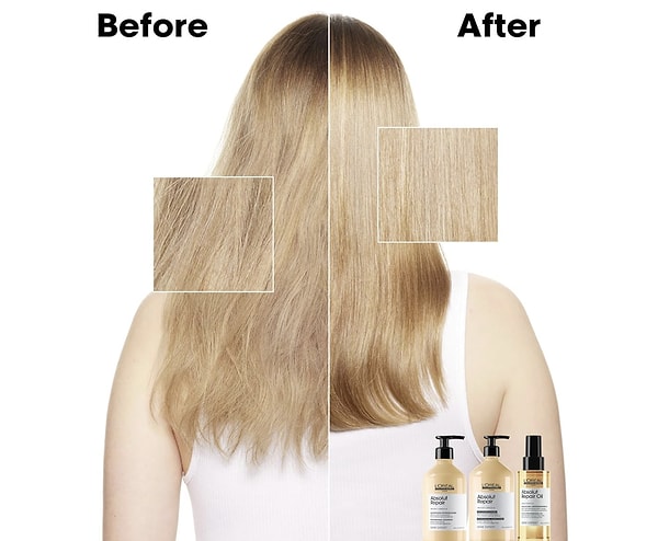 Saçlarınız yıpranmışsa ve tek bir ürünle bakım yapmak istiyorsanız, L'Oréal Professionnel Paris Absolut Repair  tam bir kurtarıcı!
