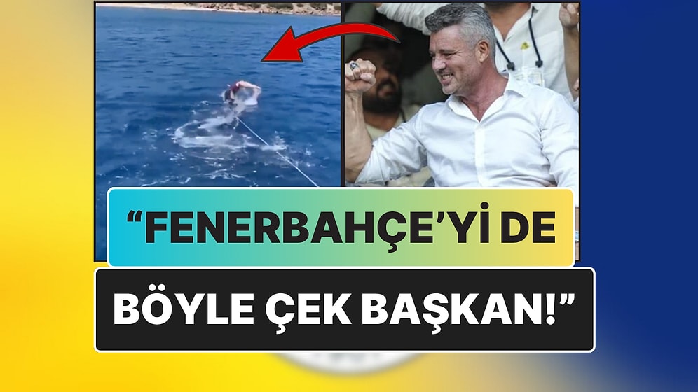 Yeni Başkan Sadettin Saran'ın Bozulan Botunu Yüzerek Karaya Çektiği Görüntüler Yeniden Gündem Oldu