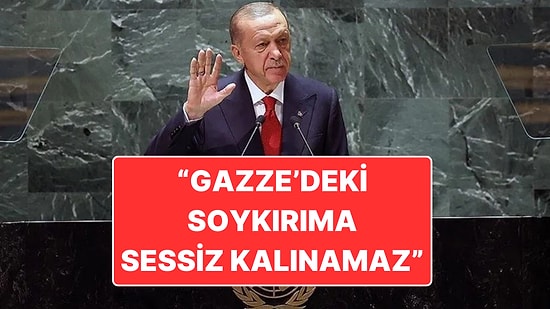 Cumhurbaşkanı Recep Tayyip Erdoğan BM Genel Kurulu’ndan Konuştu: "Gazze'deki Soykırıma Sessiz Kalınamaz"
