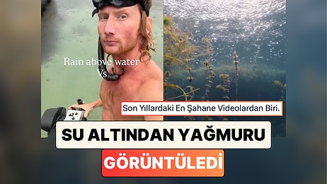 Fotoğrafçı Elston Webster Su Altından Yağmurun Nasıl Göründüğünü Görüntüledi