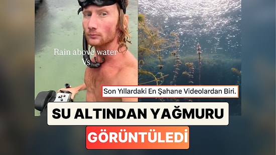 Fotoğrafçı Elston Webster Su Altından Yağmurun Nasıl Göründüğünü Görüntüledi