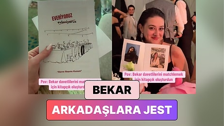 Bir Çift Düğünlerinde Davetiyenin Yanında Bekar Arkadaşlarının Bilgilerini İçeren Kitapçık Bastırdı