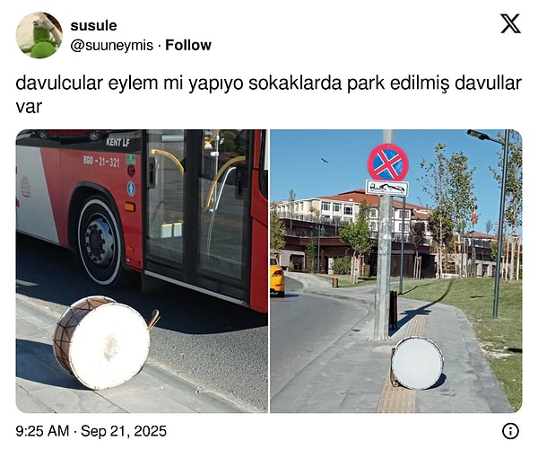 Engelli yerine park etmiş.