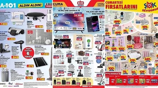 İndirim Günleri Başlıyor! 27 Eylül - 3 Ekim Haftasında A101 ve BİM Aktüel Ürünler Listesinde Ne Var?